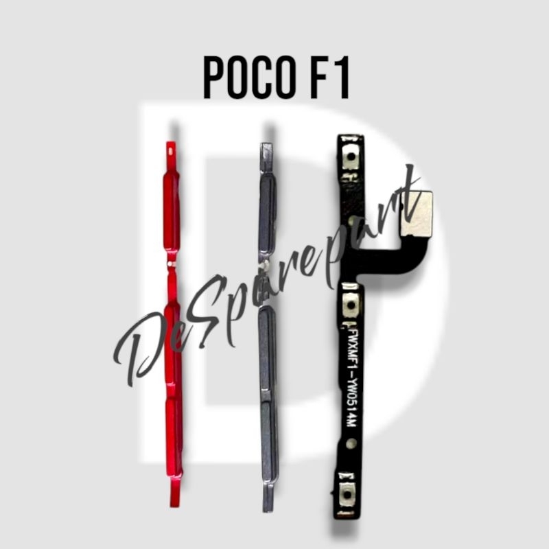 Satu Set Fleksibel + Tombol on off volume Poco F1 || Fleksibel + Tombol