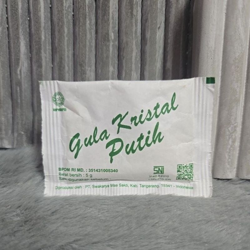 

Gula sachet kotak