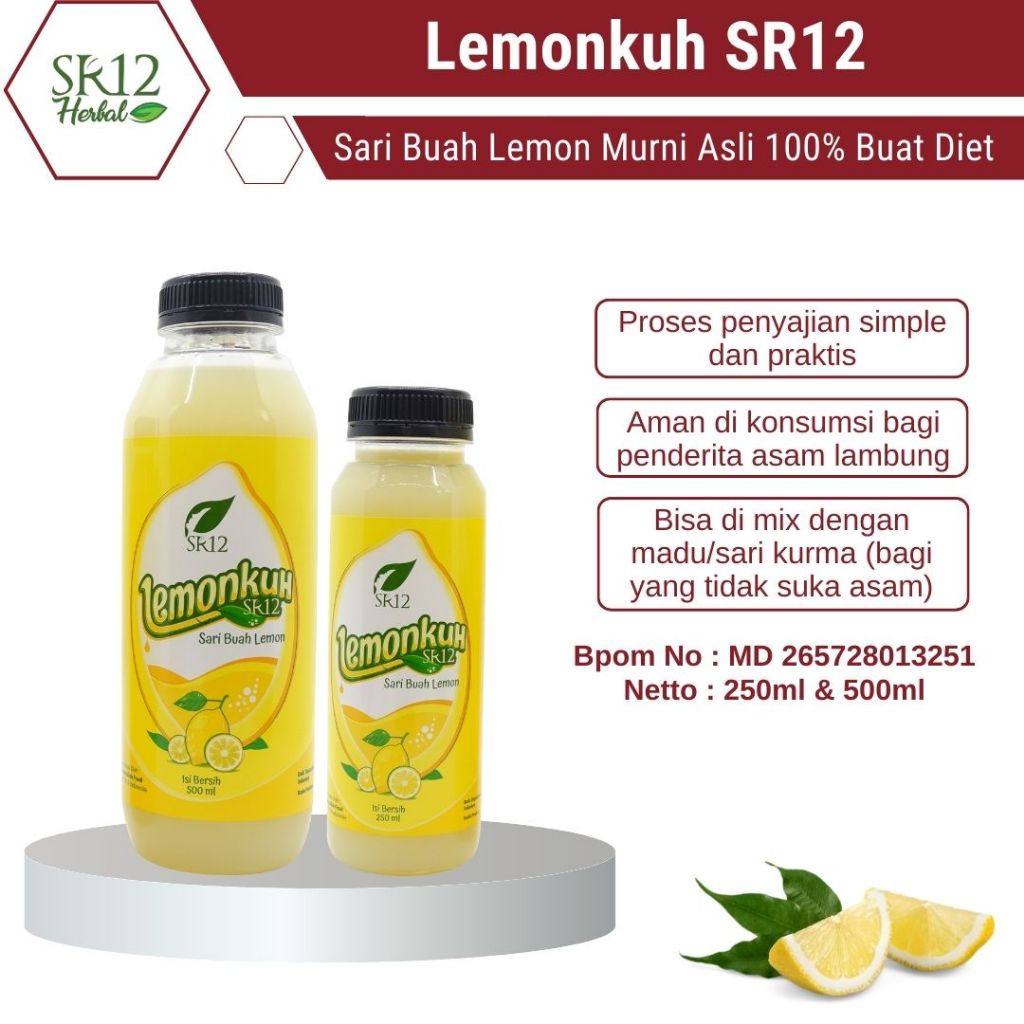 

Lemonkuh SR12 Minuman Herbal Sari Buah Lemon Murni Asli Untuk Diet Detox Bpom