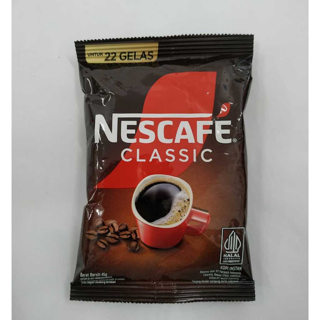 

Nescafe Classic 45gr Coffee Kopi hitam Black coffee