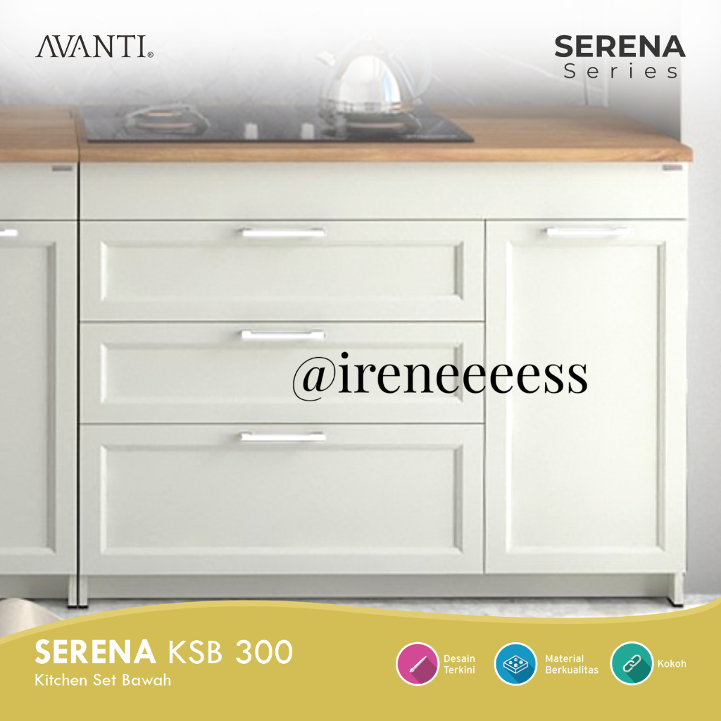 [ BISA CUSTOM PPENAMBAHAN SINK ] LEMARI DAPUR BAWAH PREMIUM 3 PINTU / KOMPOR TANAM / KITCHEN SET PRE