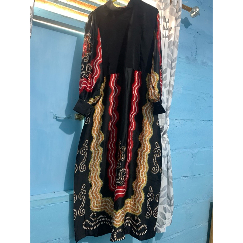 Preloved Gamis Sasirangan Kombinasi
