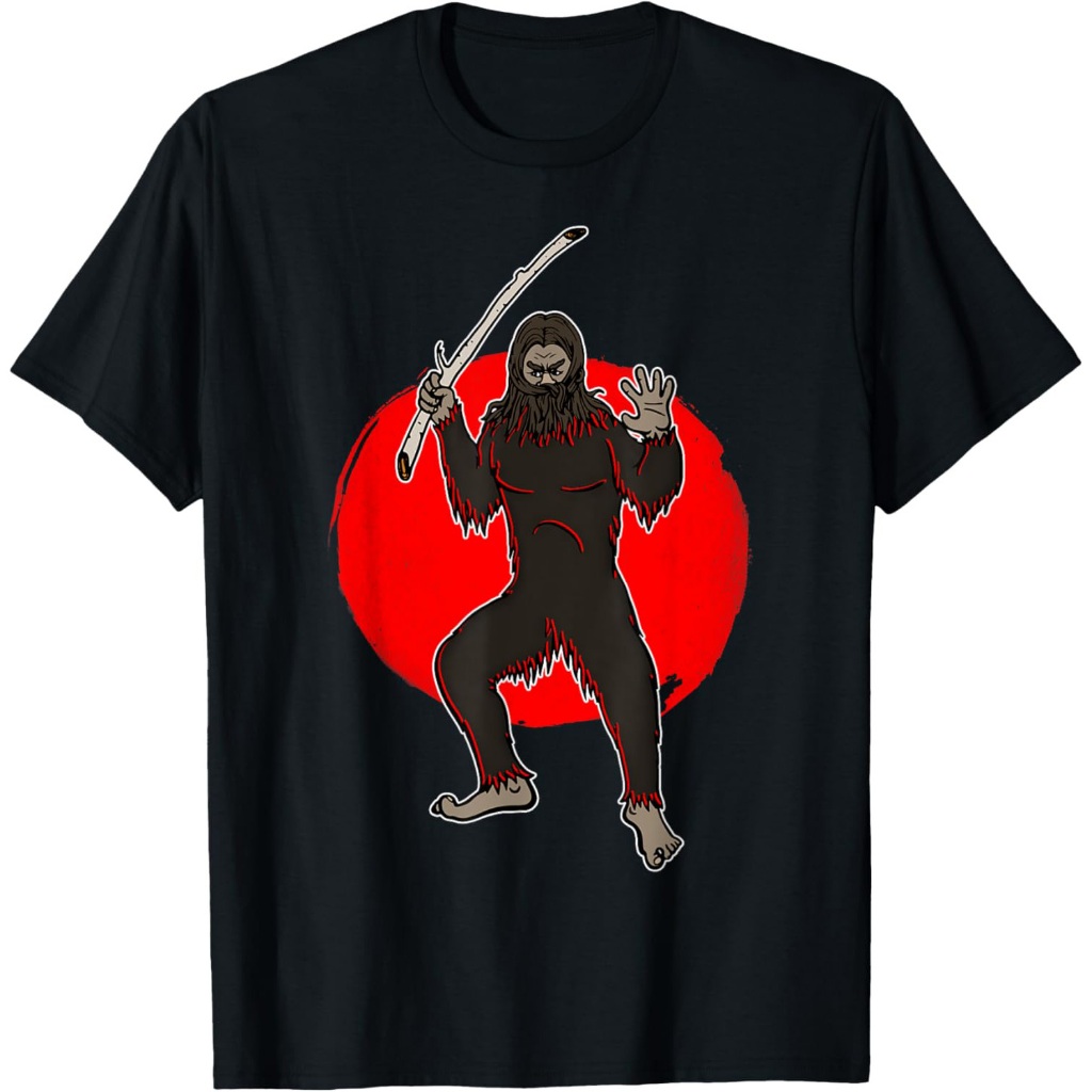 Kaos Hadiah Lucu Seni Bela Diri Ninja Sasquatch Bigfoot