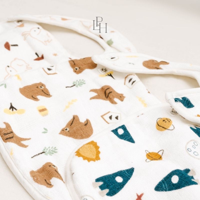 Little PalmerHaus Snappy Bib | Bib Slabber Anak