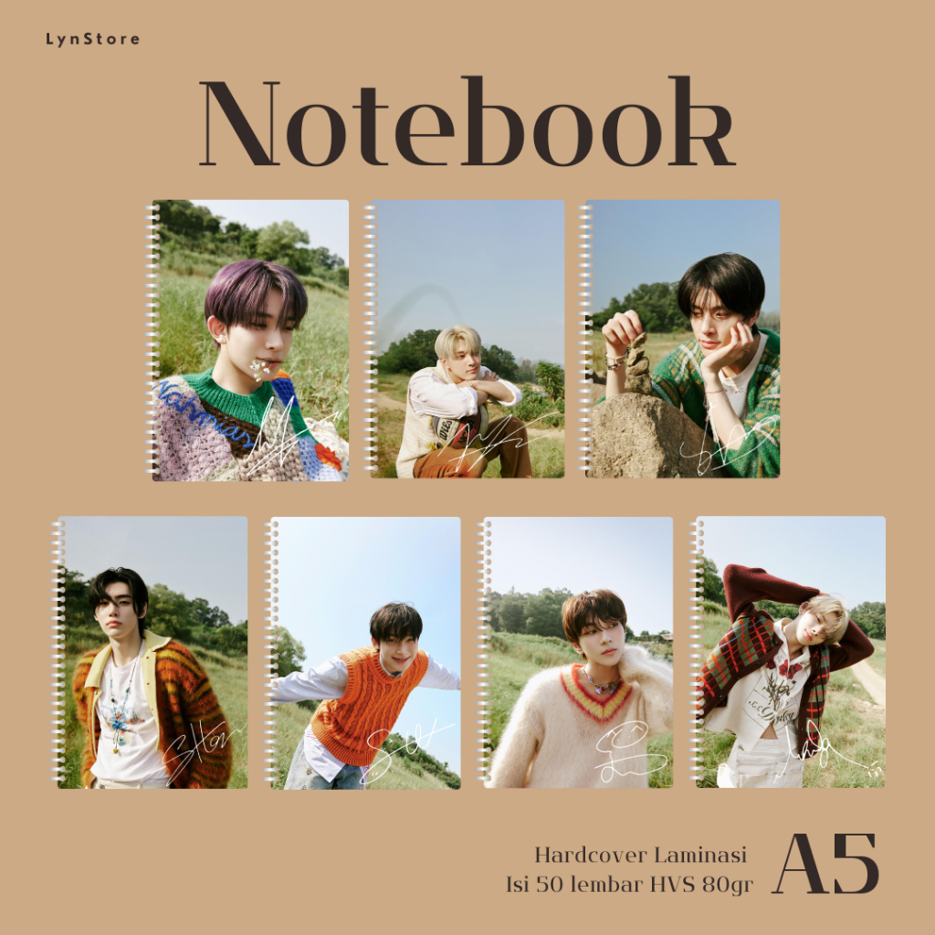 

(LS_011) Notebook Kpop A5 Hardcover Enhypen Orange Blood - Engene Ver (Isi 50 Lembar Hvs + Hardcover Laminasi 2 Sisi) Buku Tulis Catatan Notebook Ring A5 Hardcover Laminasi/ Notebook Journal A5 Hardcover Laminasi / Spiral Buku Agenda A5 Hardcover Laminasi