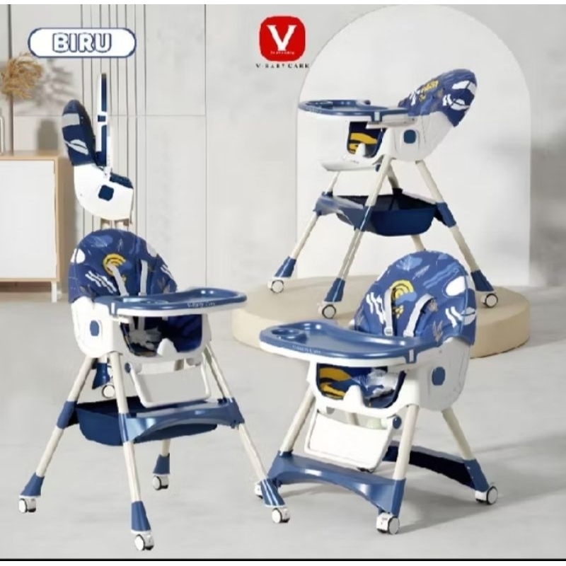 kursi makan bayi 6 in 1 v baby care