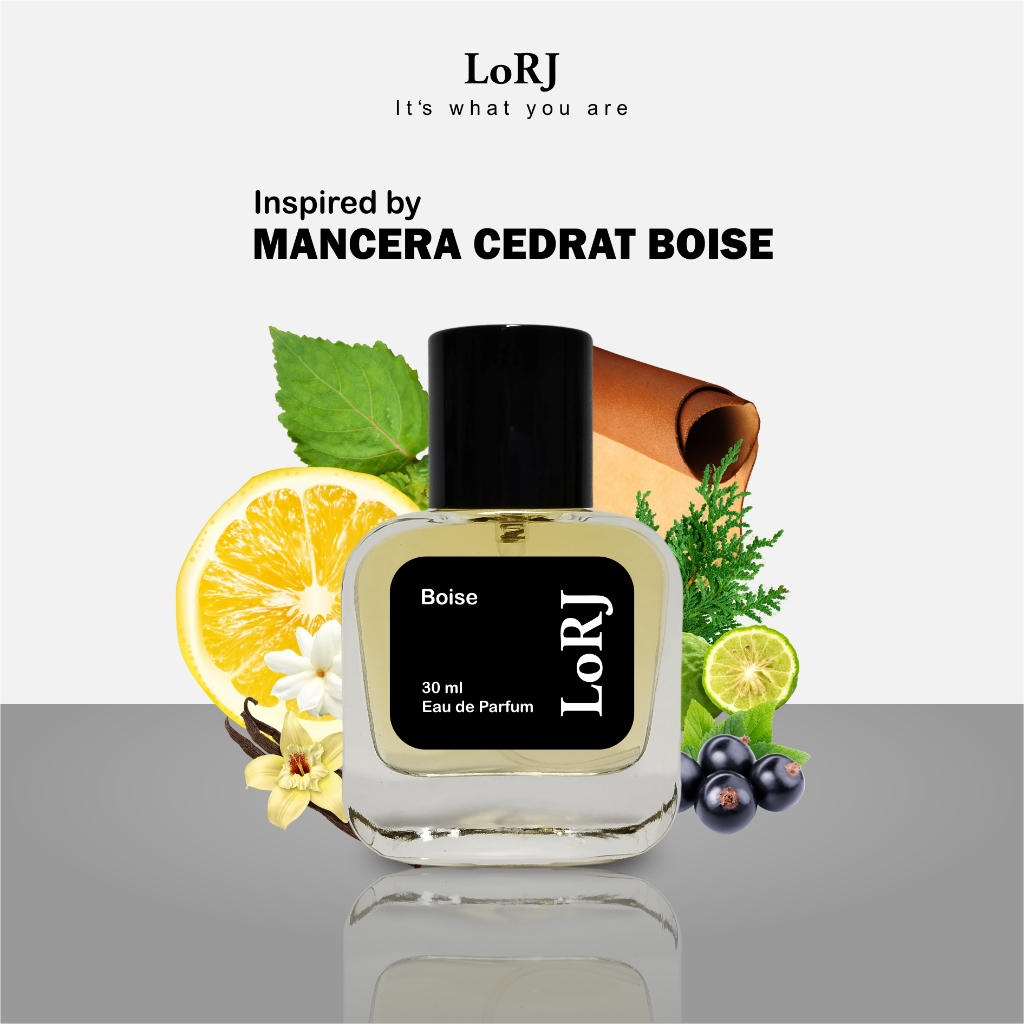 Parfum Boise by LORJ UNISEX (Pria/Wanita)  30ml - Inspired Mancera Cedrat Boise
