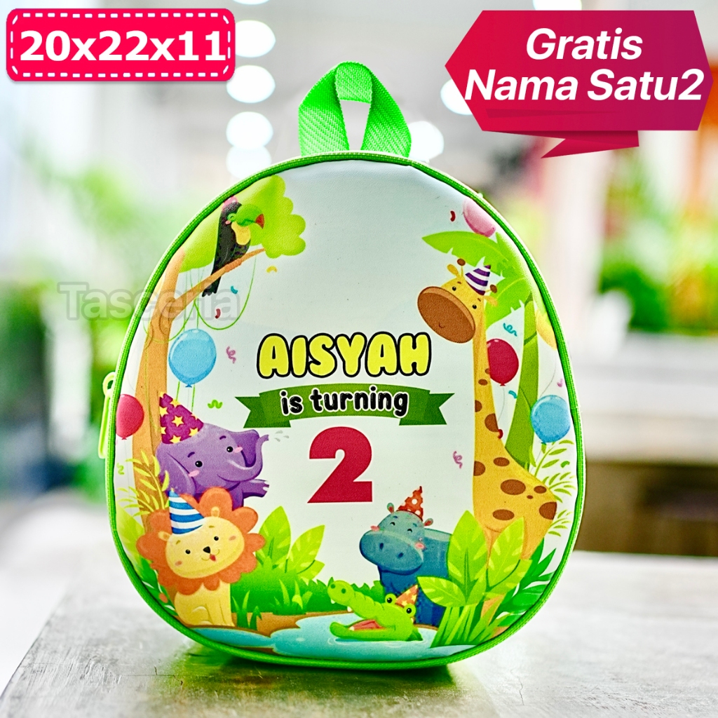 Tas Ransel Telur Souvenir Custom Anak Zoo