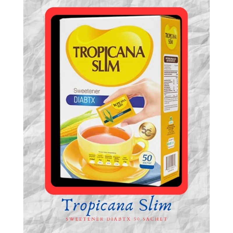 

Tropicana Slim Sweetener DIABTX {50 Sachet}
