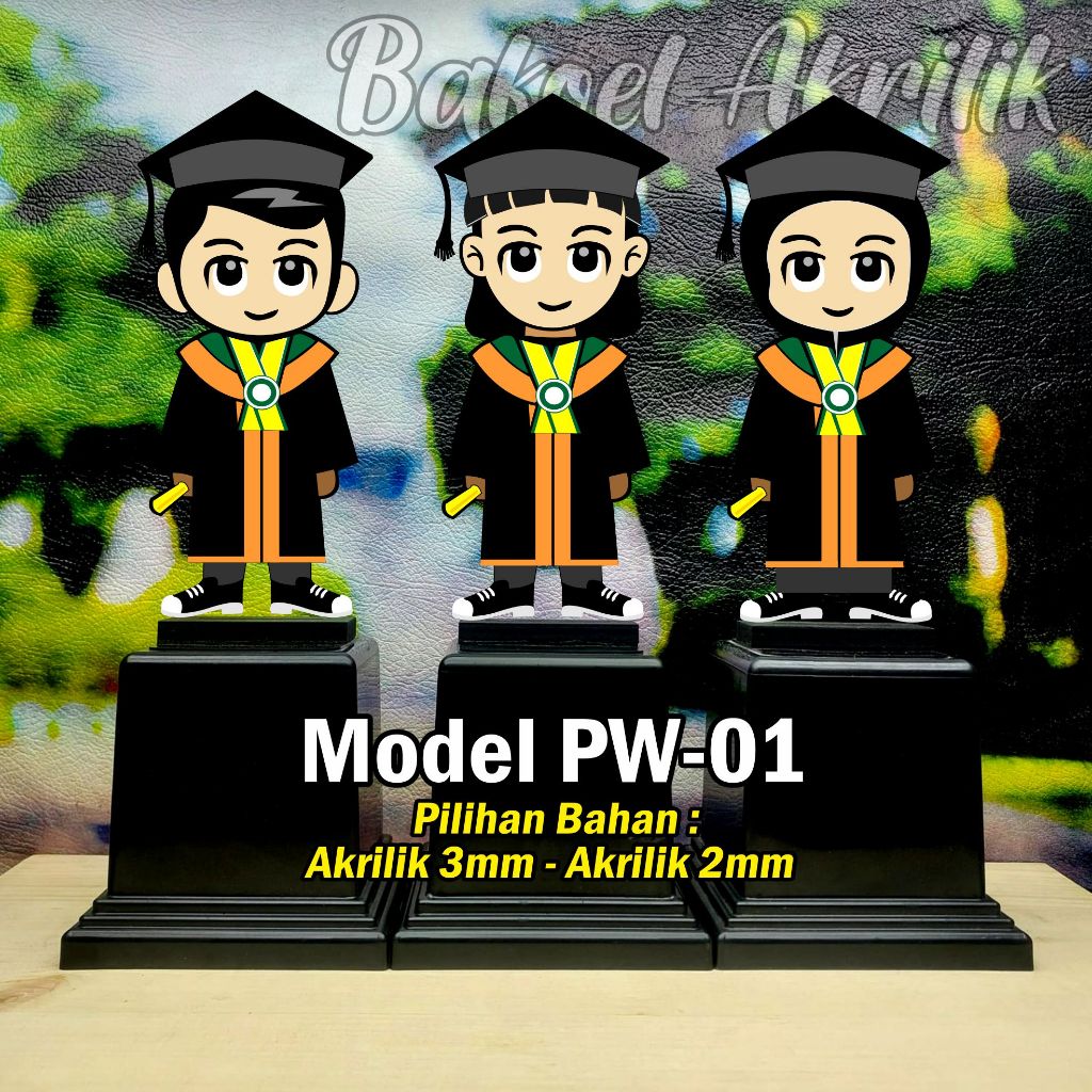 PROMO PLAKAT WISUDA TK/PAUD/SD/SMP AKRILIK model PW01