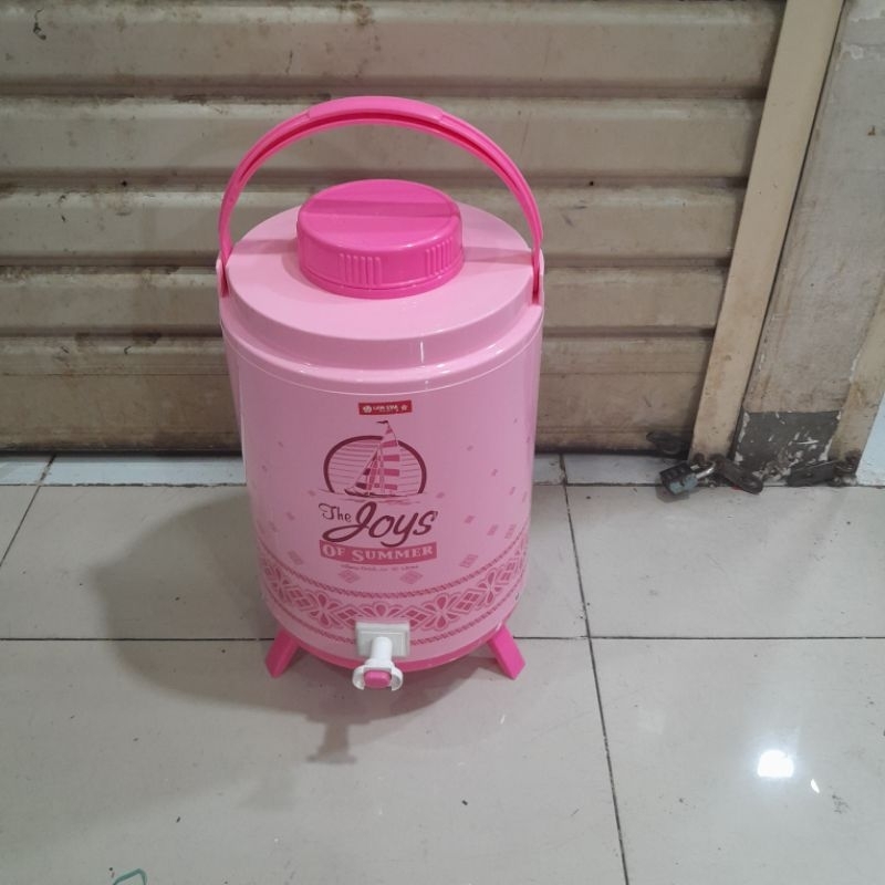 Termos Air Panas / Termos Air Dingin / Bahan Plastik / Kapasitas 10 Liter Air