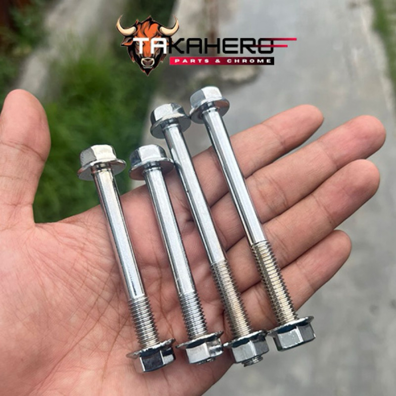 Baut Pangkon Mesin Depan MEGAPRO Gl Chrome