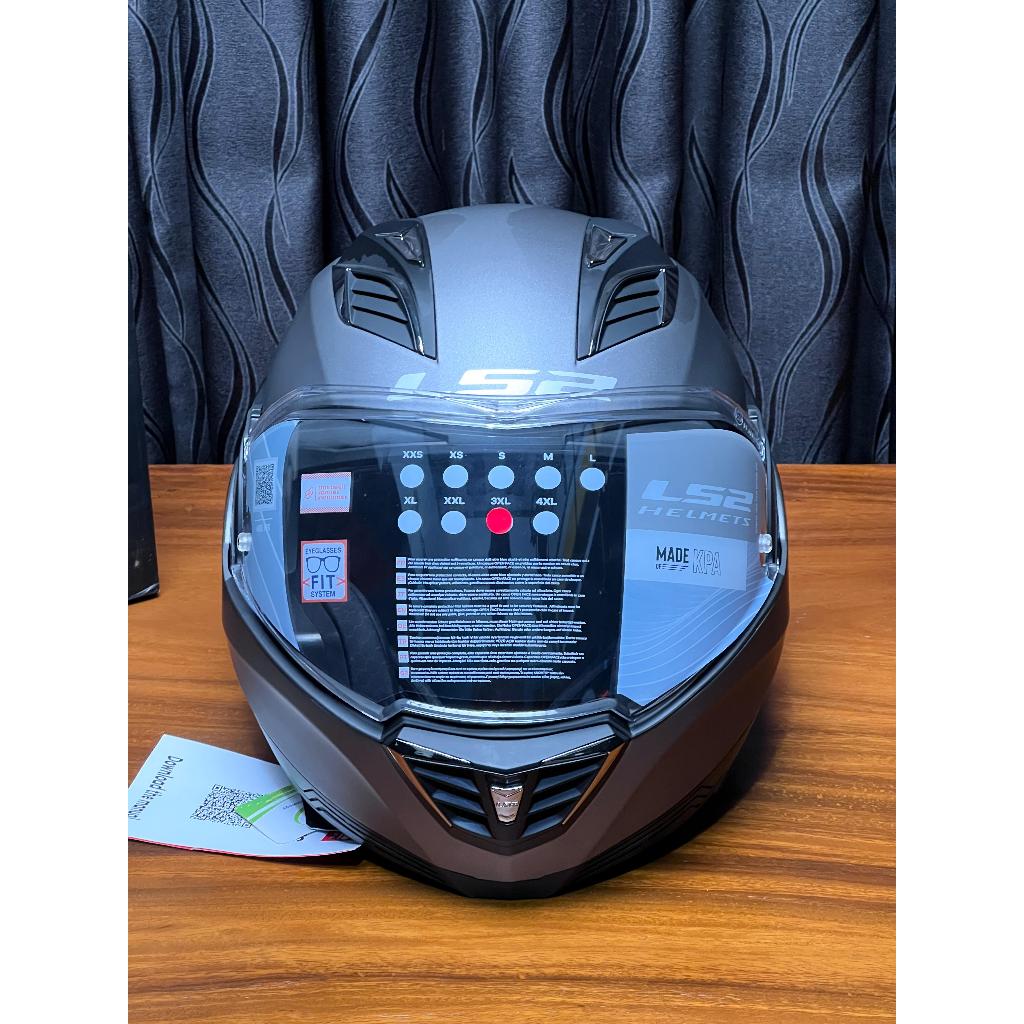 HELM LS2 FF900 VALIANT 2 SOLID MATT TITANIUM size 3XL