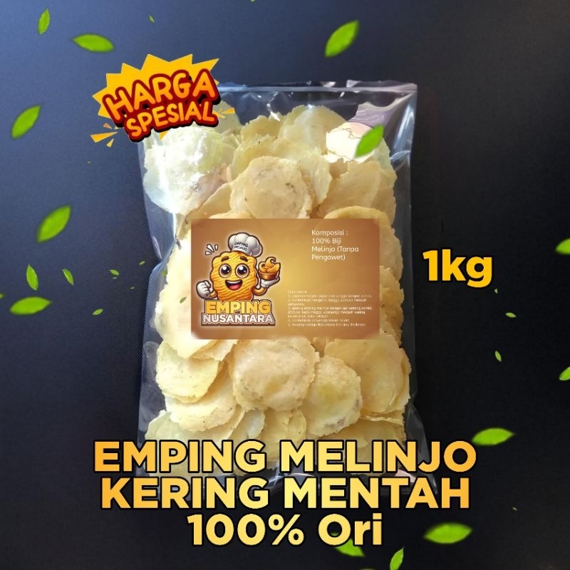 

EMPING MELINJO KERING MENTAH SIAP GORENG