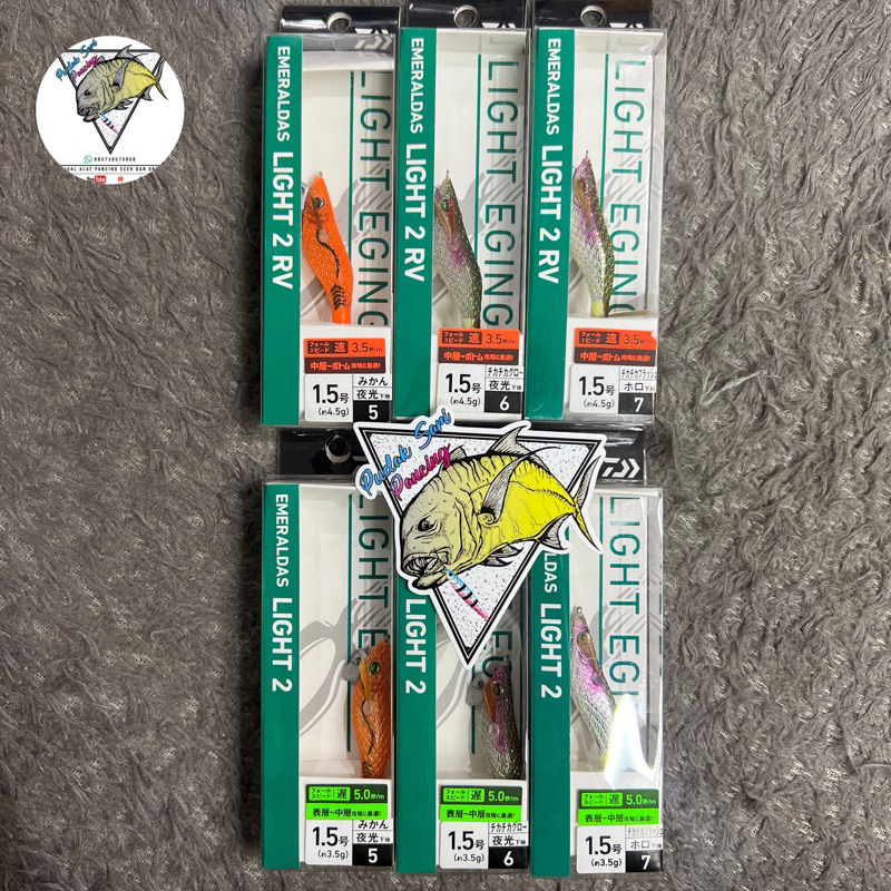 UMPAN CUMI EGI DAIWA EMERALDAS LIGHT 1.5