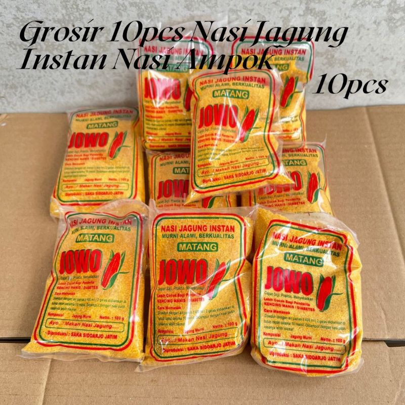

Grosir 10pcs Nasi Jagung Instan Murni Nasi Ampok Berkualitas