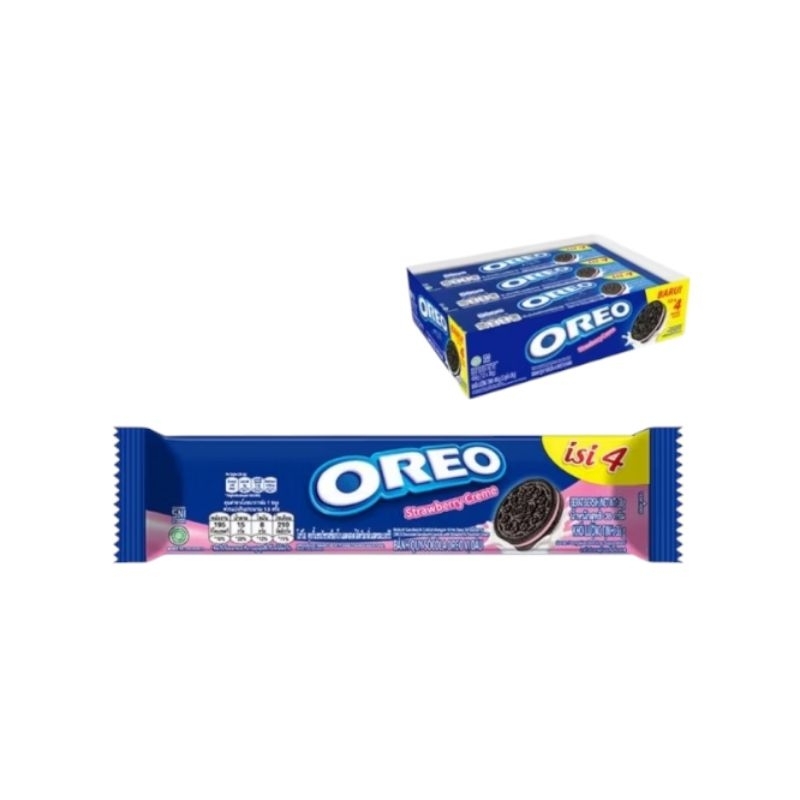 

oreo box isi 12 pcs varian rasa coklat, vanila,strawberry, ice cream