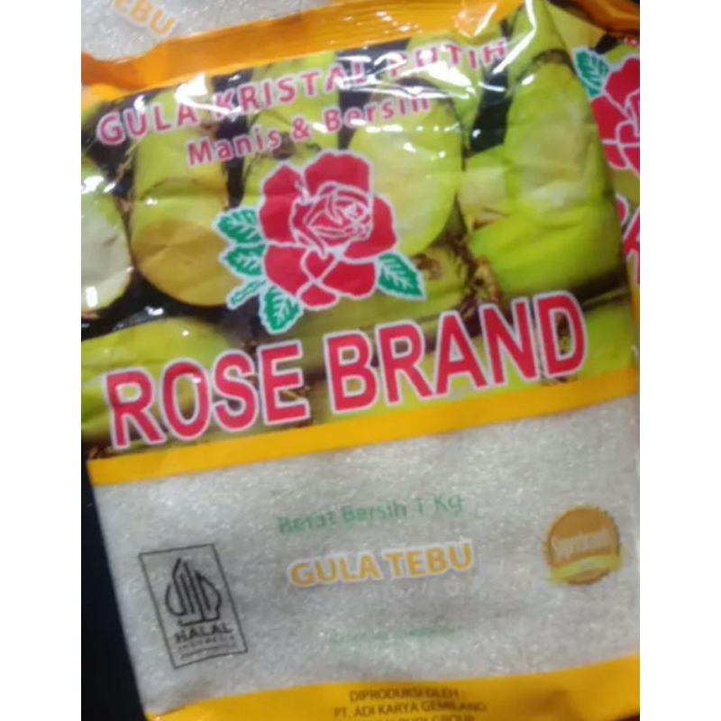 

Gula Rosebrand Kuning kemasan Berat isi 1kg×3pcs
