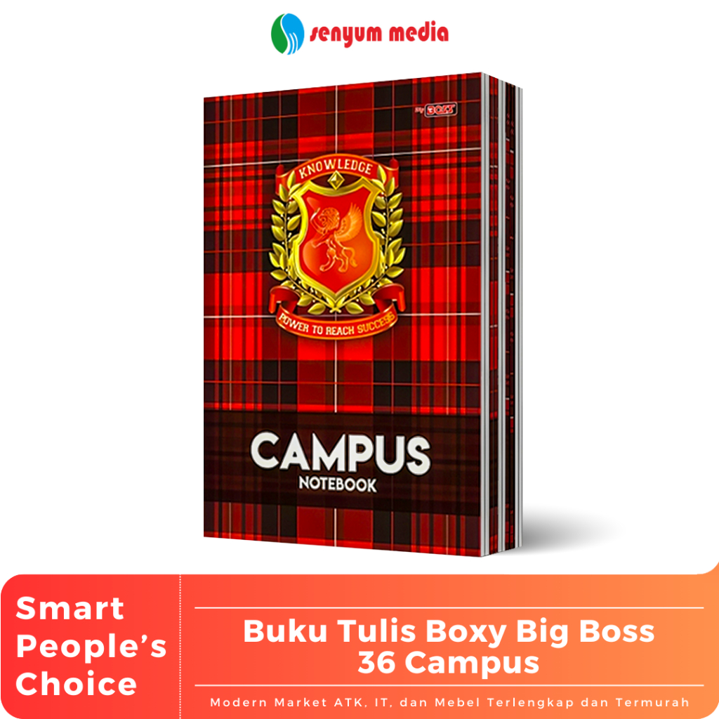 

Buku Tulis Boxy BIG BOSS Campus Oleh SIDU 36 Lembar (1 Pack Isi 10 Buku) (S:PAK)
