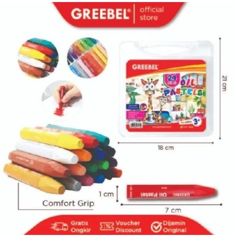 

CRAYON GREEBEL 24 WARNA