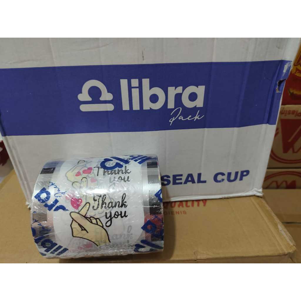 PLASTIK LID CUP SEALER CUP POLOS KARTUN BUAH DRINK TEA KOPI