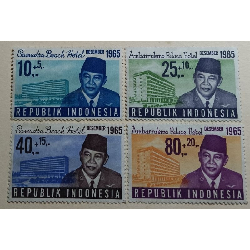 

prangko Lawas Indonesia Set Komplit Hotel-Hotel Pariwisata THN 1965