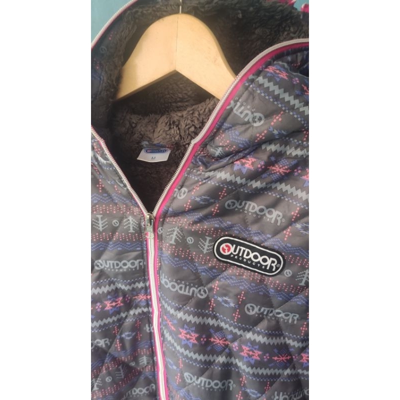 Jaket Puffer Outdoor Products Full Print