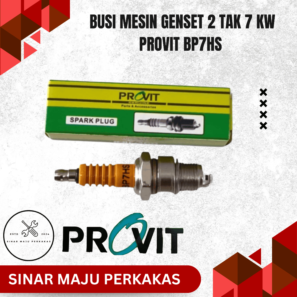 Busi Mesin Genset 2 Tak 7 kw Provit BP7HS Untuk Mesin Genset 2 tak