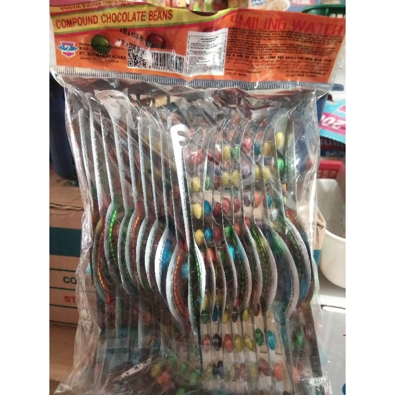 

Smiling Arloji Compound Chocolate Beans isi 20 Pcs