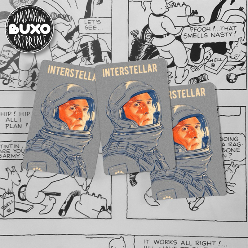 

buxo - INTERSTELLAR vinyl sticker / sticker film movie series lucu laptop tumbler