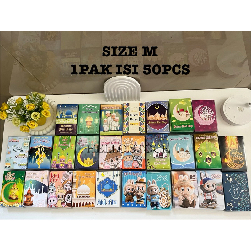 Amplop Lebaran Idul Fitri ( isi 50Pcs ) Angpao Amplop Lebaran Idul Fitri