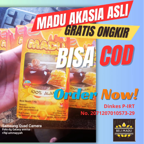 

Madu Original Bantu Promil Suami Istri 100% Asli Dengan Ijin BPOM dan Halal Kemasan 1Kg Herbal