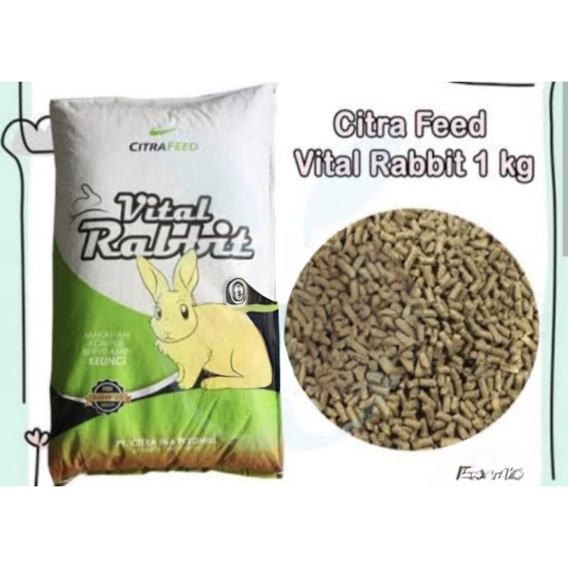 Vital rabbit food Pur pakan kelinci makanan kelinci 1 kg