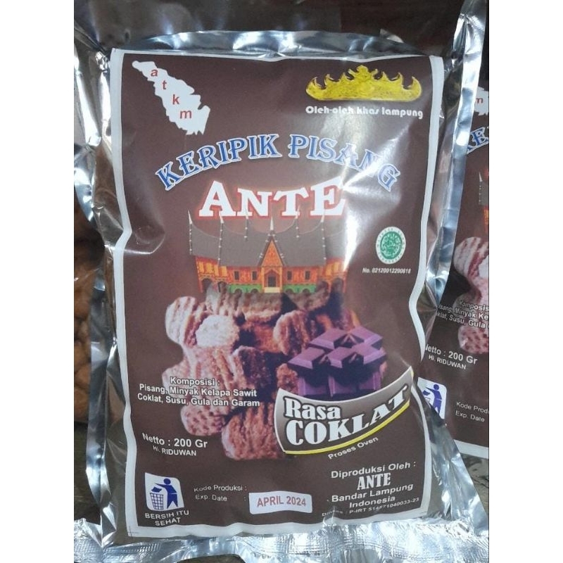 

Keripik Pisang Coklat Ante