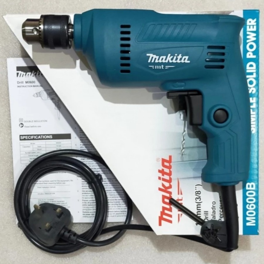 PROMO!! Mesin bor 10 mm Body Makita MERK ELLKA bor listrik bor besi 10mm mt60 Belter X maktec X Mika