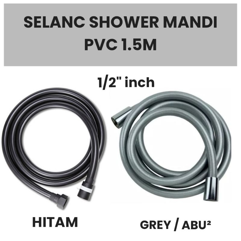 Selang Shower PVC Kamar Mandi 1.5M / Selang Flexible Toilet Kamar Mandi