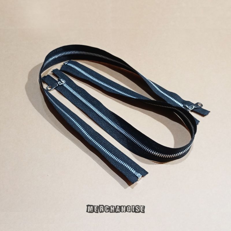 Resleting Zipper Silver/Nikel Gigi Besi 22 Inci