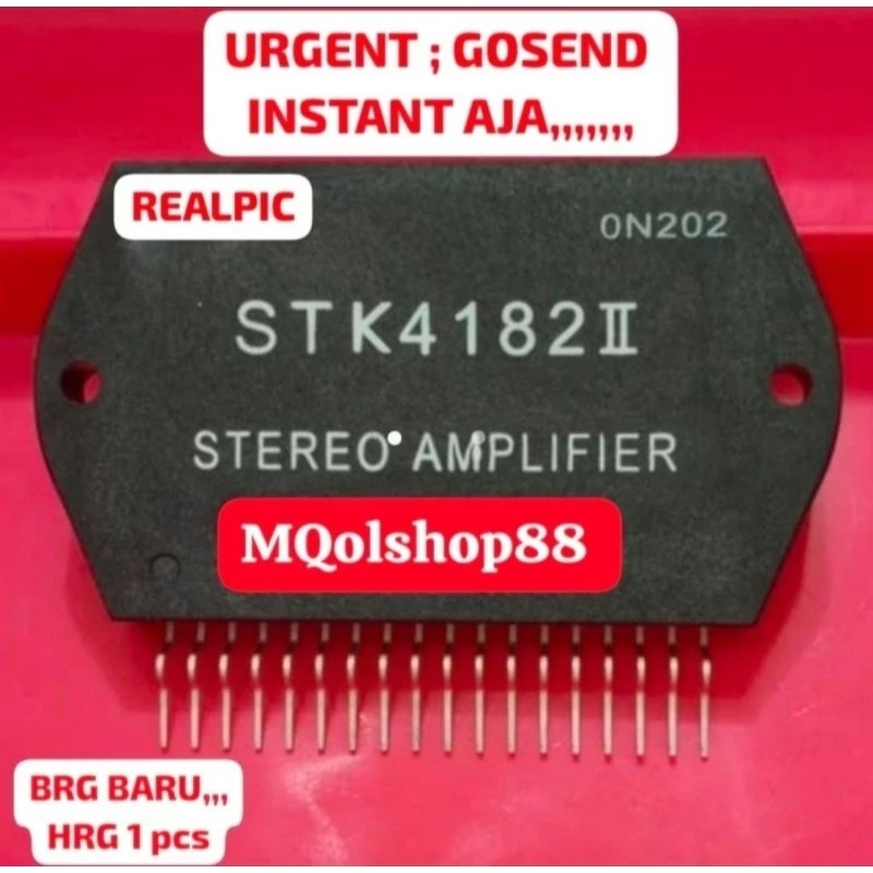 STK4182 II STK 4182 II ORIGINAL ASLI POWER AUDIO AMPLIFIER IC TRANSISTOR IGBT PSU SUPPLY