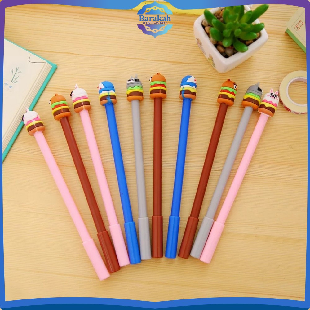 

Pulpen Hamburger Karakter Cartoon / Alat Tulis Perlengkapan Anak Sekolah / Pen Burger Kartun Line Stationary Barakah Stationery A7