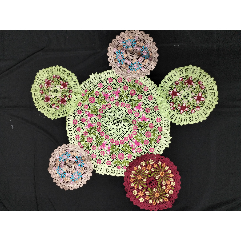 Taplak Meja Bulat / Taplak Meja Bulat Bordir / Taplak Meja Aesthetic / Taplak Meja Bordir Uk Besar