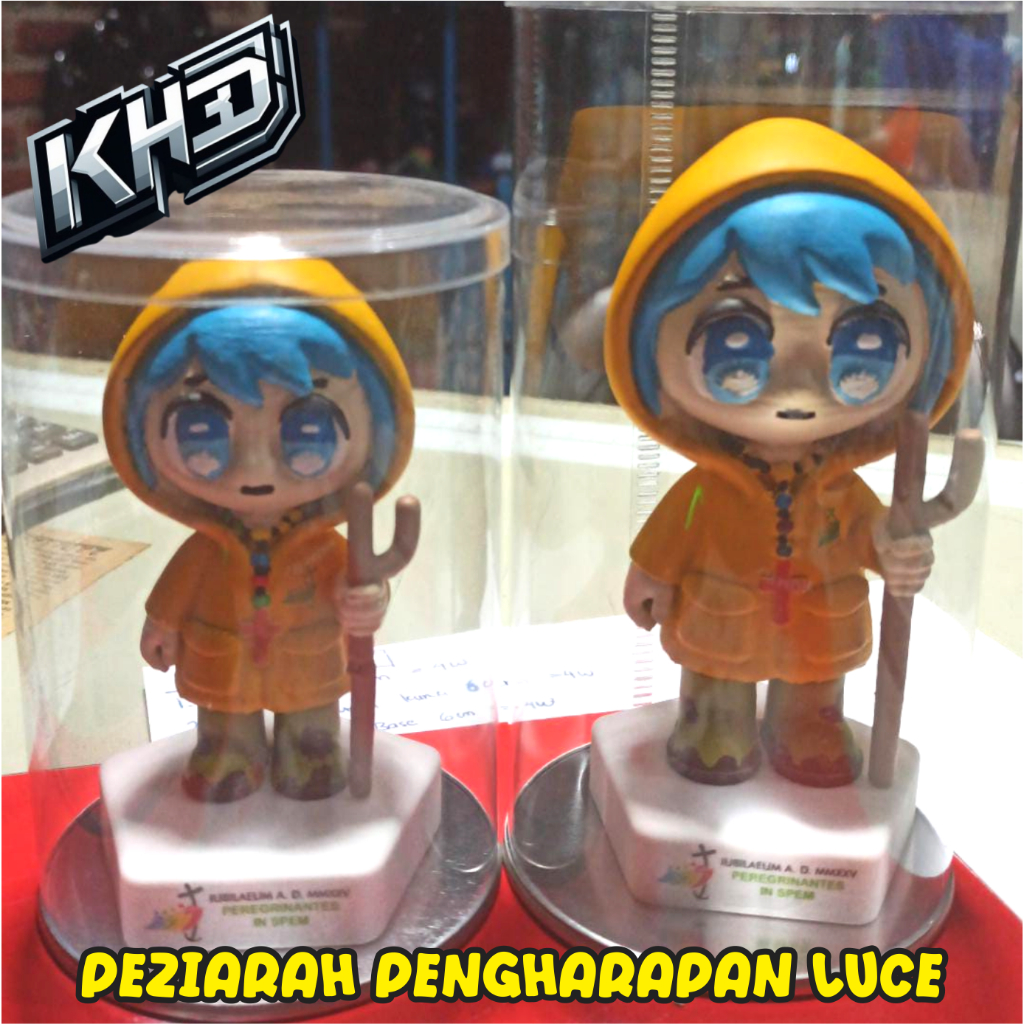 Maskot Peziarah Pengharapan Luce & Miniatur Luce and friend