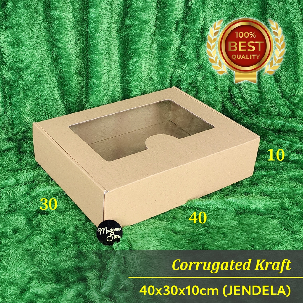 

BOX - KOTAK - KARDUS - DUS 40x30x10 - JENDELA (ISI : 10 PCS)