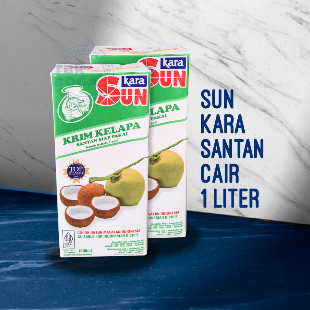 

Santan Cair Sun Kara ( 1 liter ) Krim Kelapa Siap Pakai