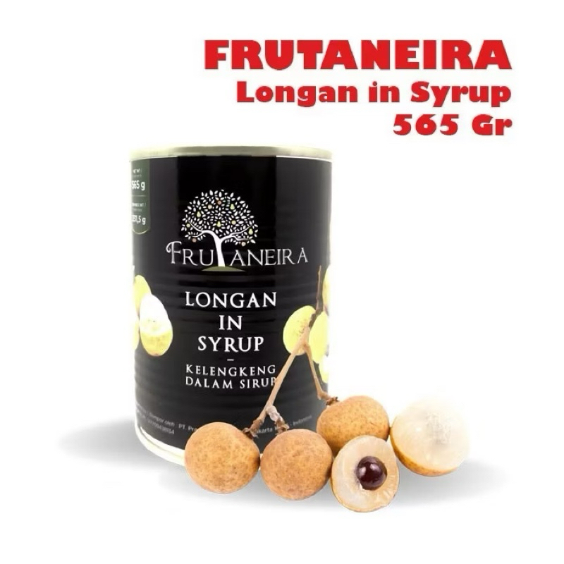 

FRUTANEIRA Longan In Syrup 565 Gram / Buahan Kelengkeng Kaleng 565 gr