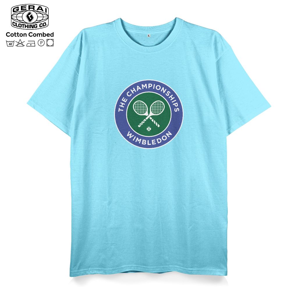 kaos distro Wimbledon / baju tennis Wimbledon