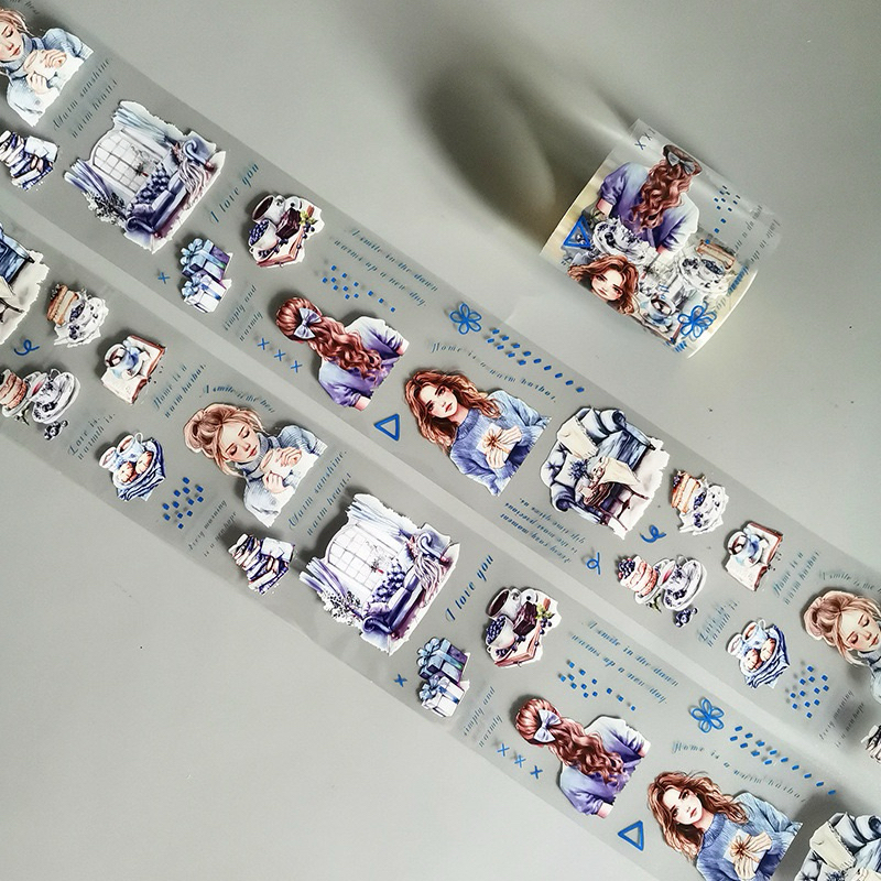 

(Kiricart) A Good Life Girls PET Sticker Aesthetic Journaling Scrapbooking DIY Art and Craft