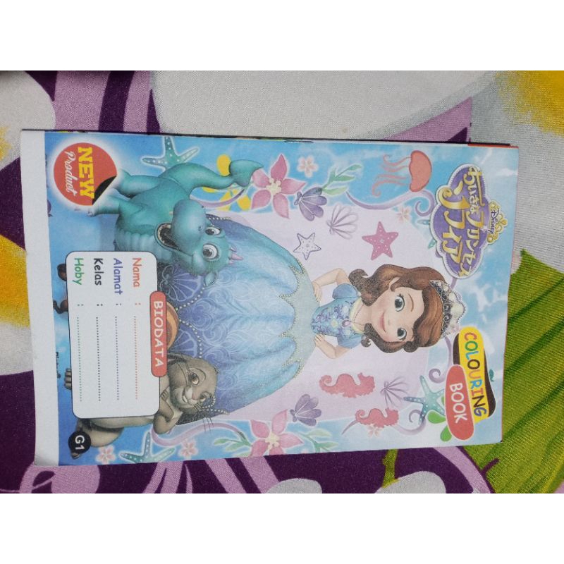 

10 pcs buku mewarnai anak ukuran jumbo motif kartun