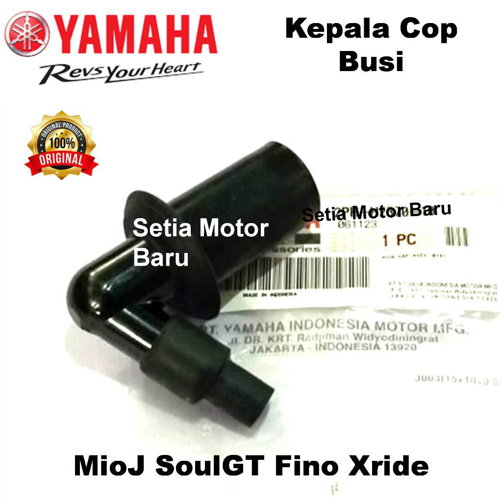 Kepala Cop Busi SoulGT MioJ Fino Xride Ori Asli Yamaha