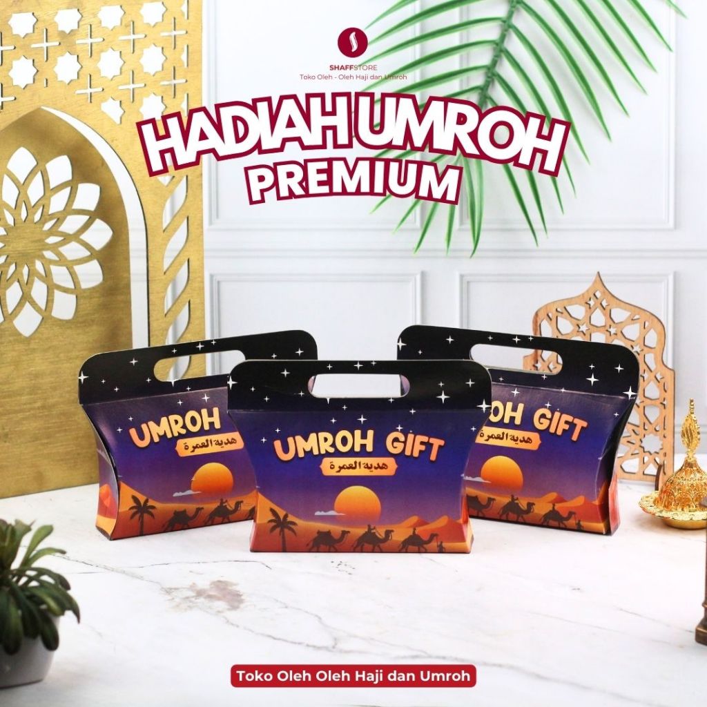 

Paket UMROH GIFT Premium Kemasan Umroh / Haji Ekslusif Kemasan Ekonomis