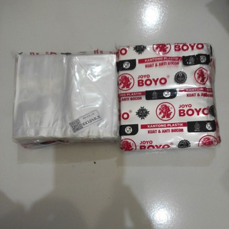 Plastik PP Bening 6x10 tebal 0,3 (250gr/pak) / Plastik Snack  Bening 6x10 tebal 0,3